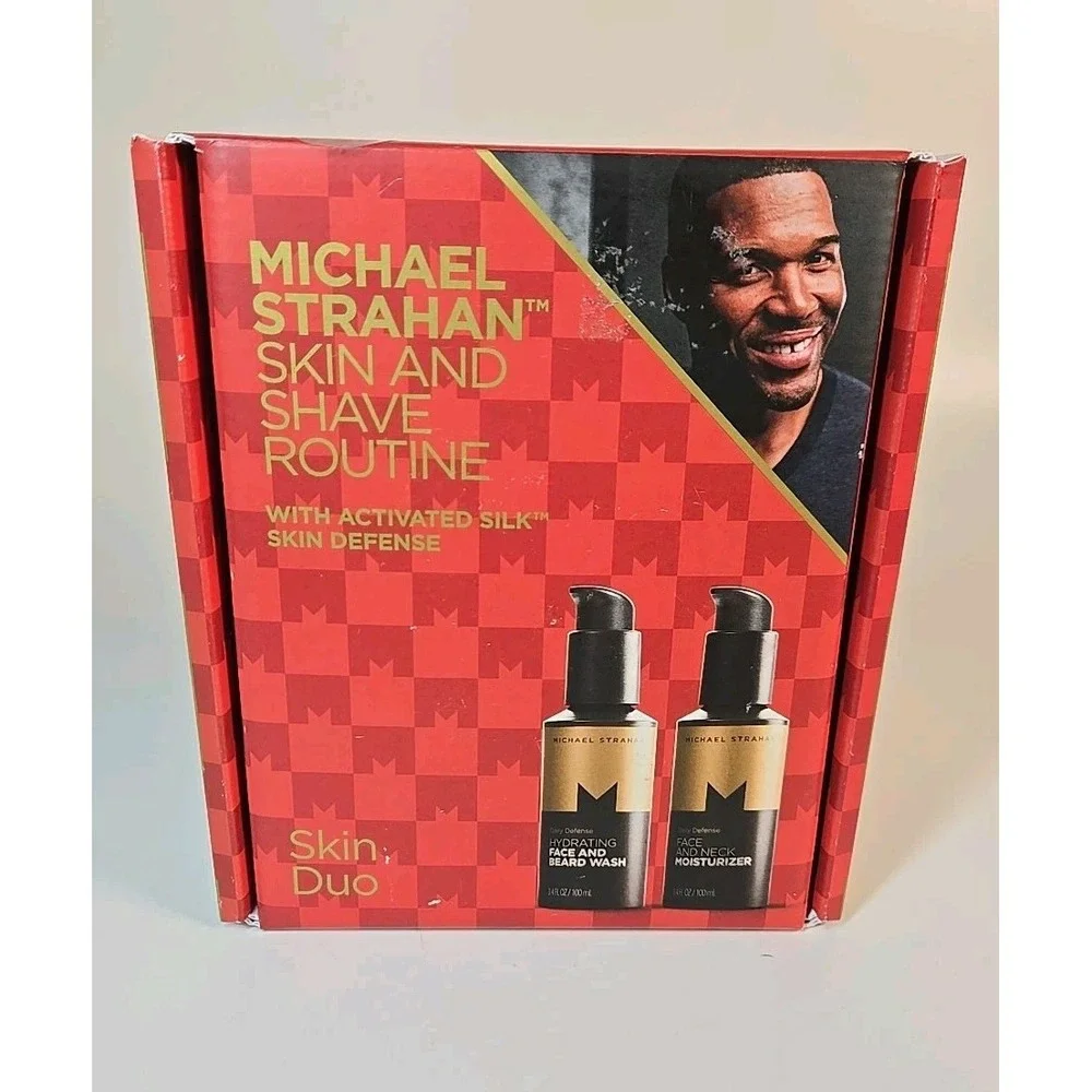 Michael Strahan Skin Duo Skin & Shave Routine Face Beard Wash & Moisturizer New
